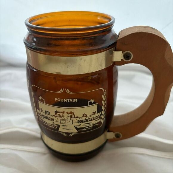 Rehoboth Beach Delaware Siesta Ware Brown Mug With Wood Handle - Picture 3 of 5